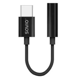 Savio AK-74 datu pārraides un uzlādes vads | USB-C uz 3.5mm