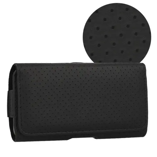 HIT Belt Holster (SIZE XXL) for Samsung S25 Ultra/A16 5G/Xiaomi Redmi A5/14C design 4 black (172x83 mm)