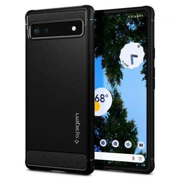 Spigen Rugged Armor Google Pixel 6A czarny|black ACS04476