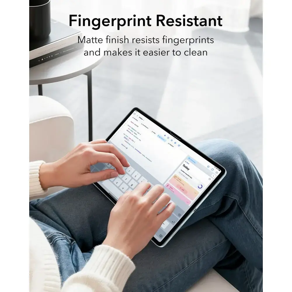FOLIA OCHRONNA ESR PAPER FEEL IPAD AIR 10.9” 4 / 5 / 2020-2022 / 11” 6 / 7 / 8 / 2024-2026 CLEAR