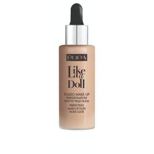 Pupa, Like A Doll, Liquid Foundation, 020, Light Beige, 30 ml