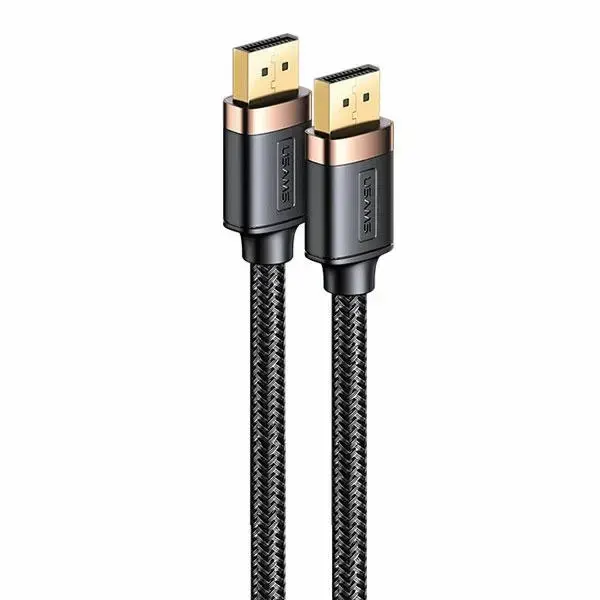 USAMS Kabel DP - DP U74 2.0m czarny| black 4K HD SJ531HD01 (US-SJ531)
