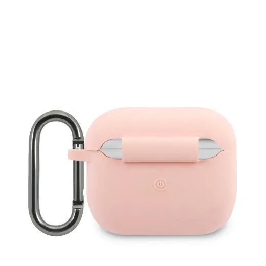 Lacoste Liquid Silicone Glossy Printing Logo Case for AirPods 3 Pink