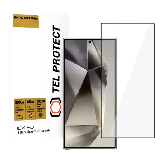 Tempered glass Tel Protect 10X HD Titanium for Samsung Galaxy S24 Ultra (with fingerprint unlock) (envelope)
