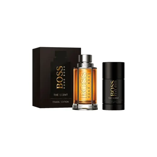 Hugo Boss 2 Piece Boss the Scent Travel Fragrance Gift Set for Men