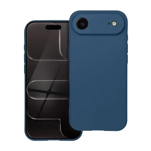 Soft maciņš telefonam iPhone 17 Air tumši zils