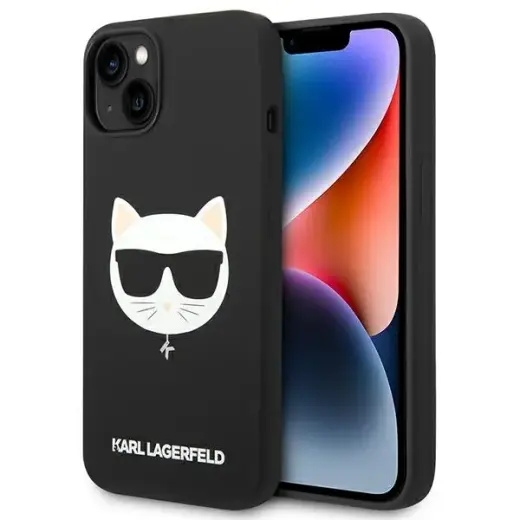 Karl Lagerfeld KLHMP14SSLCHBK iPhone 14 6,1" hardcase czarny|black Silicone Choupette Head Magsafe