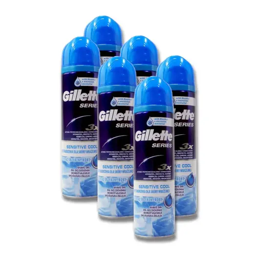 Gillette Sensitive Series Eucalyptus Refreshing Shaving Gel - 200ml