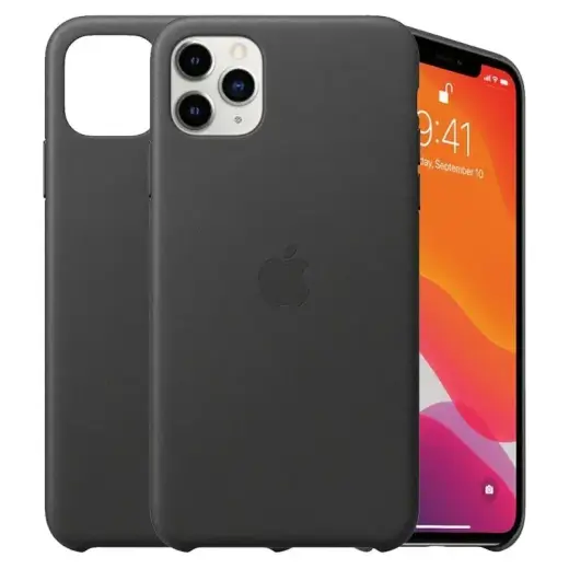 Leather maciņš telefonam iPhone 11 Pro Max melns