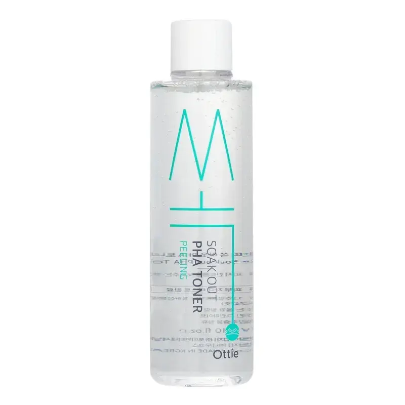 Ottie, Soak Out, Hydrating & Exfoliating, Tonic Lotion, For Face, 210 ml