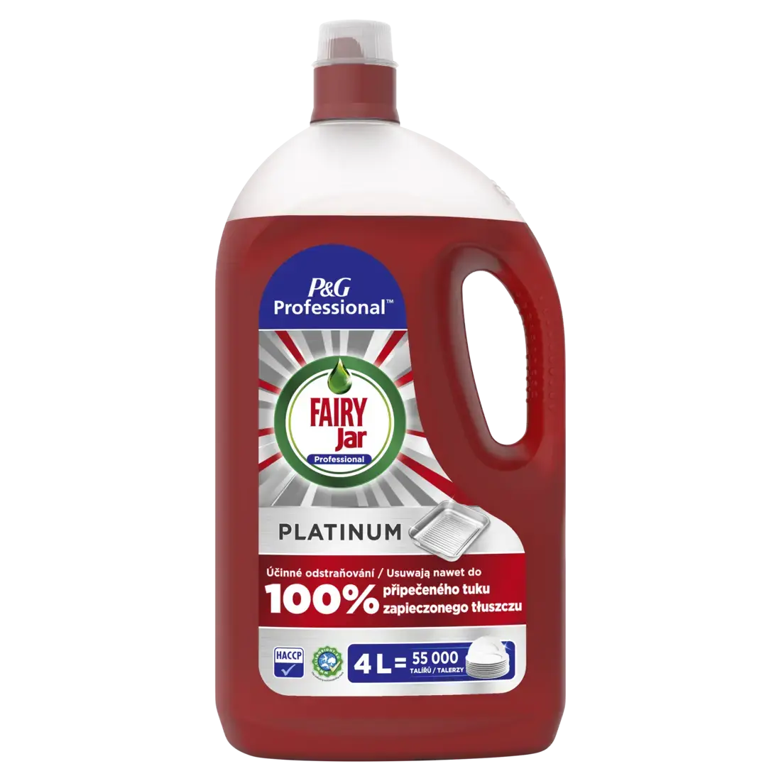 Fairy Professional Jar Platinum, trauku mazgāšanas līdzeklis, 4 l