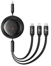 Baseus Free2Draw CB000084 3-in-1 data transfer and charging cable | USB-C to Lightning | 100W | 1.1m | black