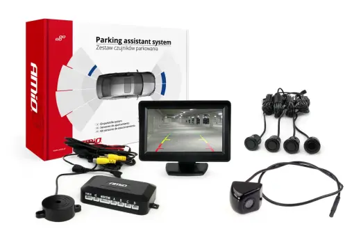 Parking assistant system TFT01 4,3" with HD-310 4 sensors black "GOLD"