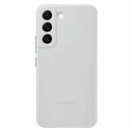 EF-VS901LJE Samsung Leather Cover for Galaxy S22 Light Gray