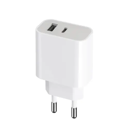Maxlife MXTC-05 PD + QC charger 1x USB-C 1x USB 20W white