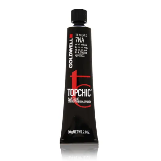 Goldwell, TopChic, Permanent Hair Dye, 7NA Middle Natural Ash Blonde, 60 ml