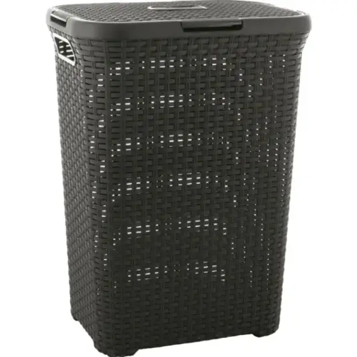 Veļas kaste Style 60L 44,8x34,1x61,5cm tumši pelēka