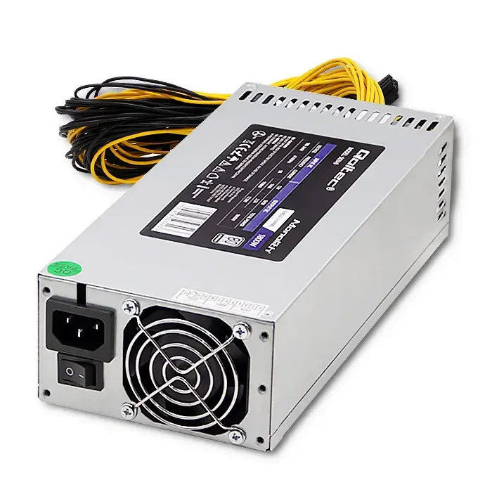 Qoltec  PCI-E 1800W power supply | 80 Plus Platinum | Data mining