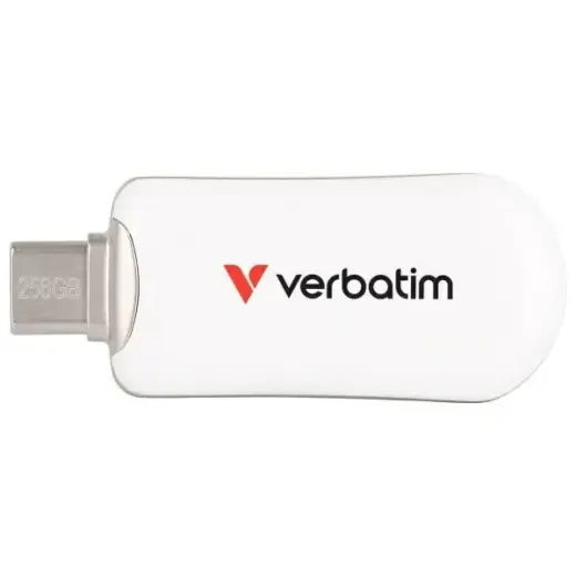 Pendrive Verbatim Plectra 256GB USB-C white 30230