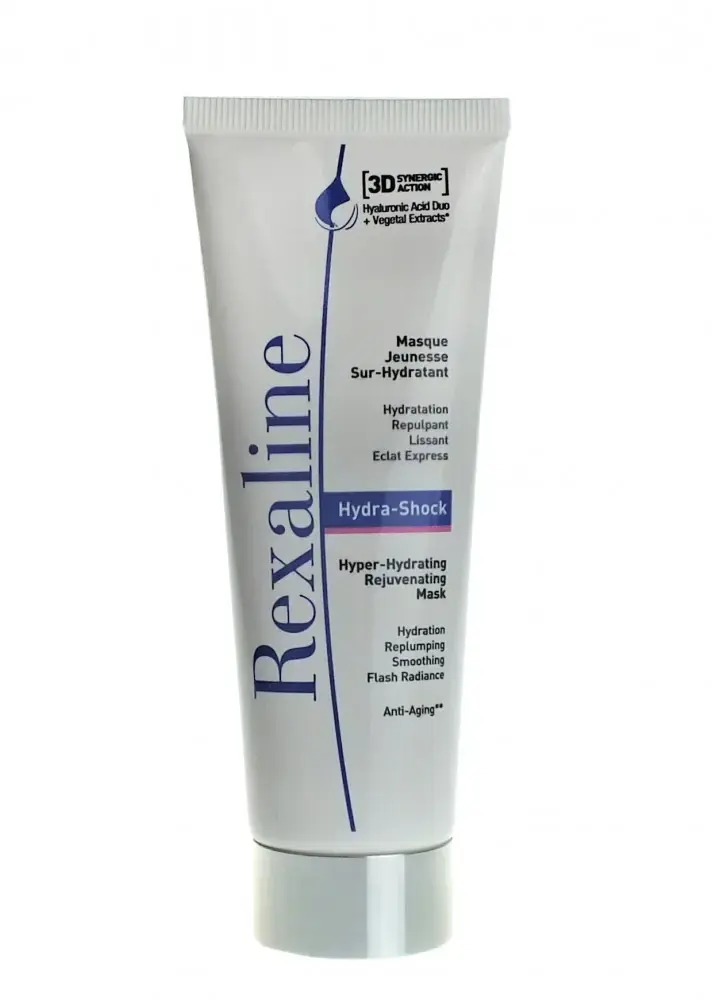 Rexaline - Hydra-Shock - Hyper-Hydrating Rejuvenating Mask - Moisturizing/Hydrating Face Mask - Anti Wrinkle, Anti Aging and Plumping Face Mask with