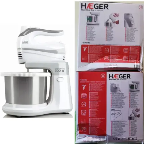 Haeger BL-5BW.009A Max Mixer Pro Mikseris ar bļodu 2L 500W (Bojāts iepakojums)