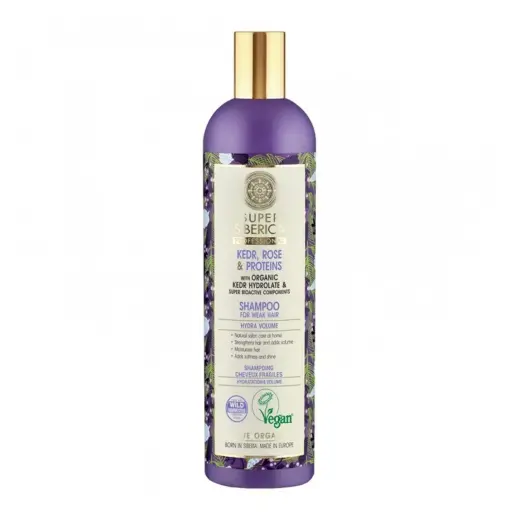 Natura Siberica Pino Rosa y Proteinas Champu Profesional Cabello Debil 400ml
