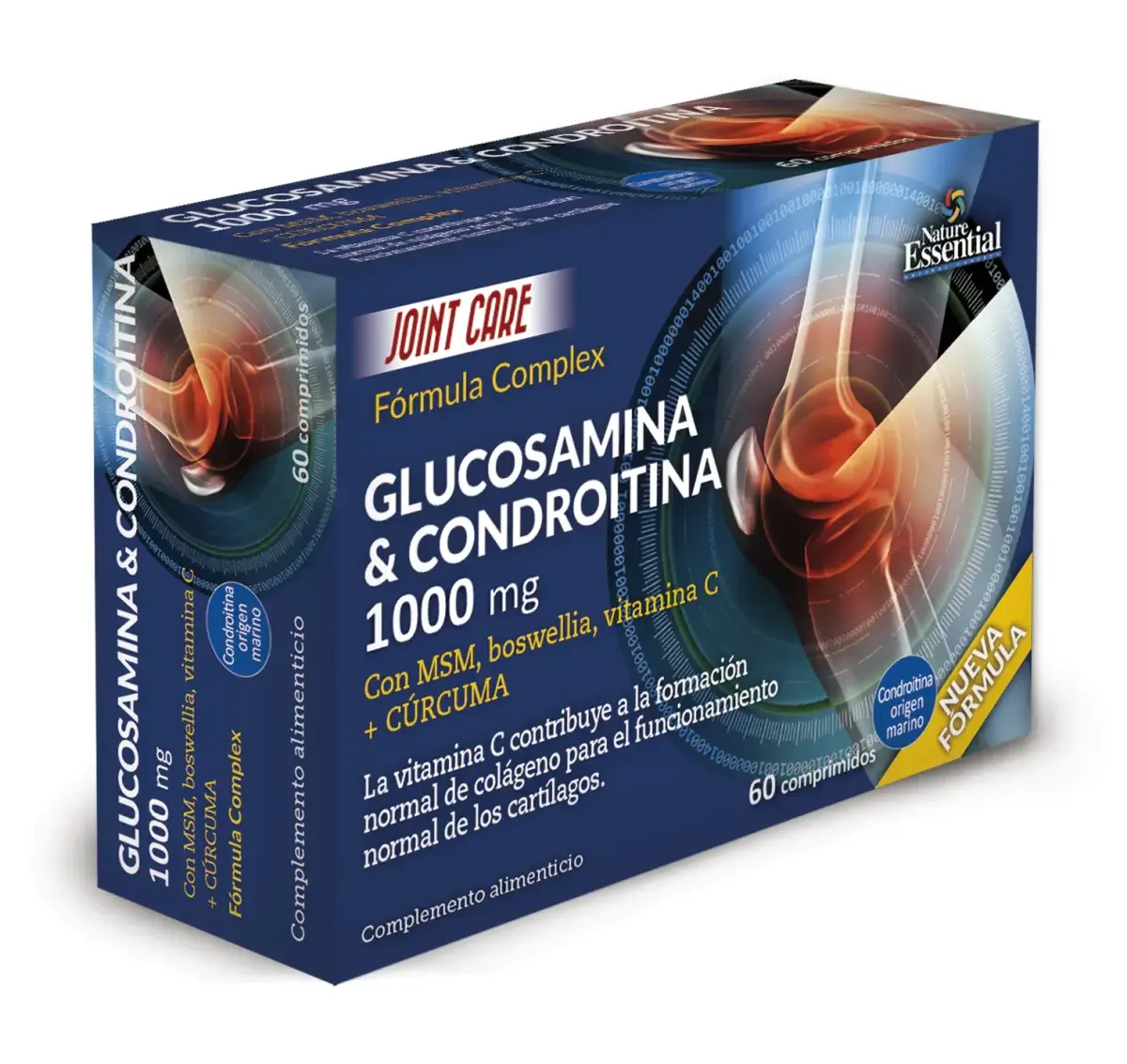 Nature Ess Glucosamina Condroitina Msm 1000 Mg 60 Comp Bliste