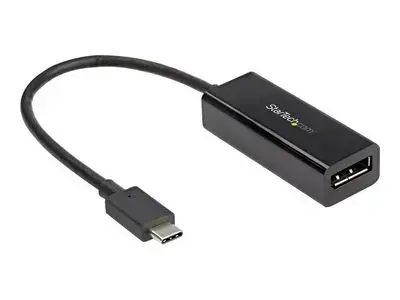 StarTech.com 8K USB C to DisplayPort Adapter - USB Type C to DP 1.4 Alt Mode Video Converter - 8K|5K|4K HBR3 USB C to DisplayPort Monitor - external video adapter - black