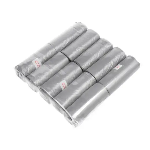 Plastic bags for dog excrement 10 rolls silver