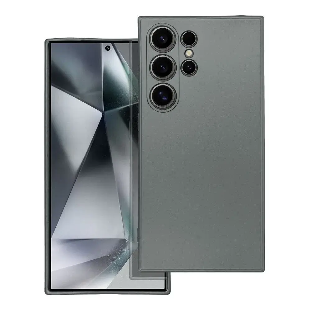 Metallic maciņš telefonam Samsung Galaxy S24 Ultra pelēks