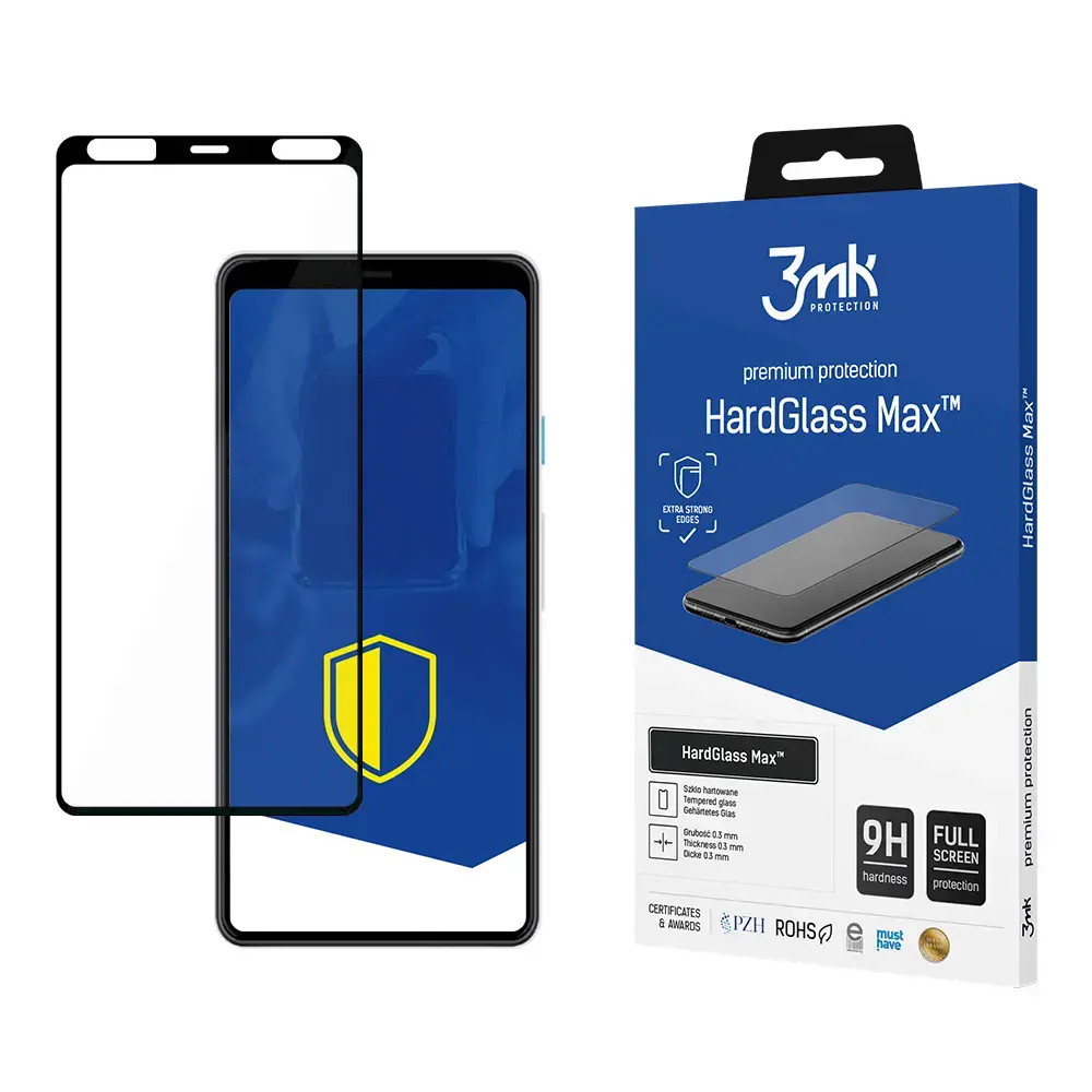 Google Pixel 4 Black - 3mk HardGlass Max™ screen protector