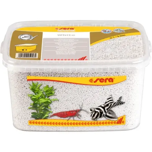Balts grunts akvārijam - Sera Gravel White 1-3 mm, 6000ml