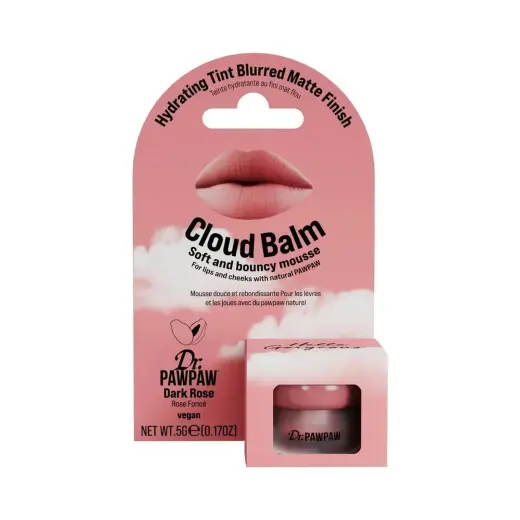 Dr. PawPaw, Cloud Balm, Matte & Smoothing, Cream Blush, Dark Rose, 5 g