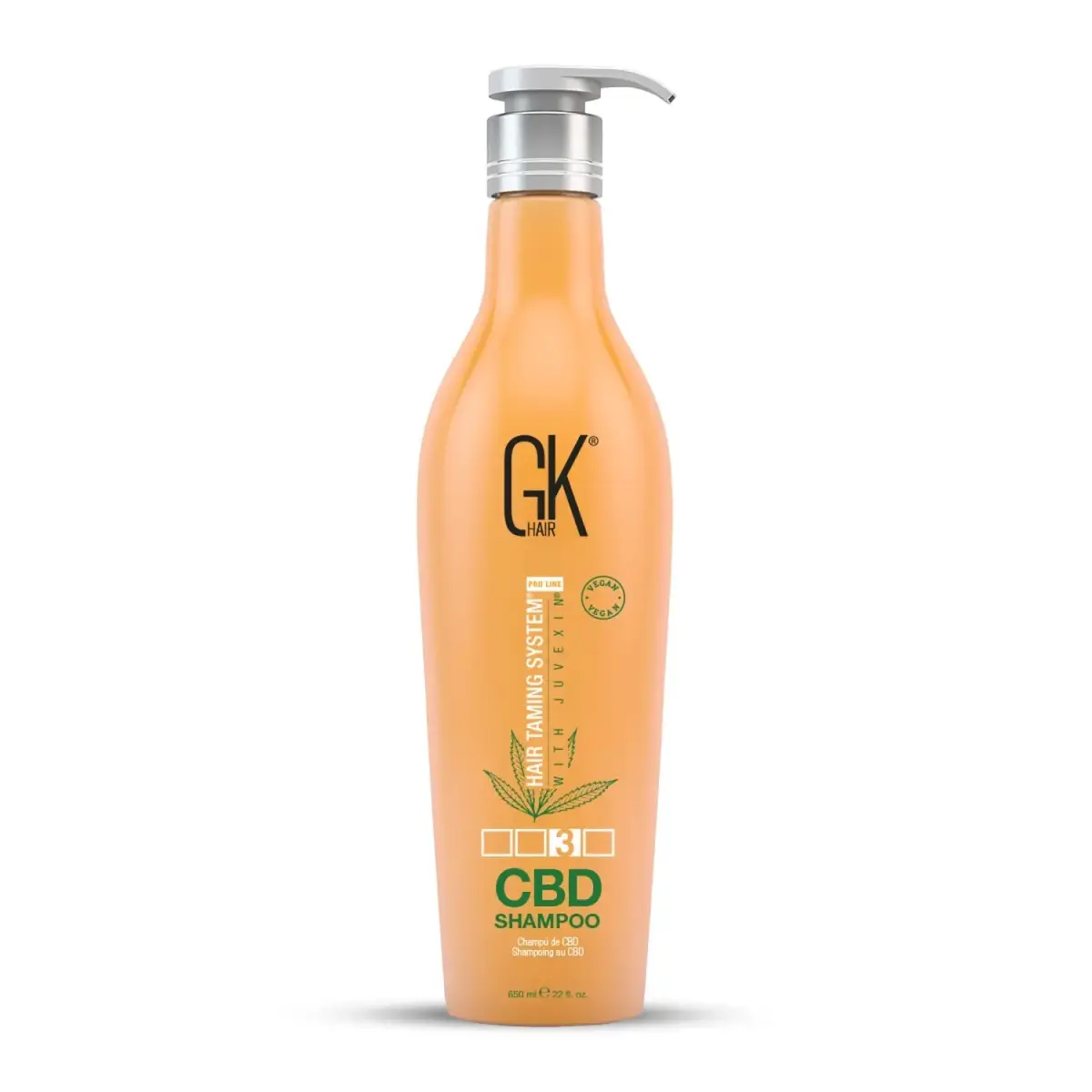Global Keratin, CBD Vegan, Hair Shampoo, For Repairing, 650 ml