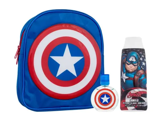 Captain America Eau De Toilette Spray 50ml Set 3 Pieces