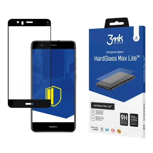Huawei P10 Lite Black - 3mk HardGlass Max Lite™ screen protector