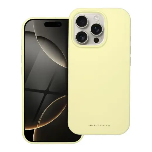 ROAR CLOUD SKIN telefono dėklas iPhone 16 Pro geltonas