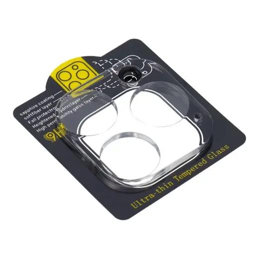 5D Full Glue Camera Tempered Glass - for iPhone 16 Pro Max Transparent