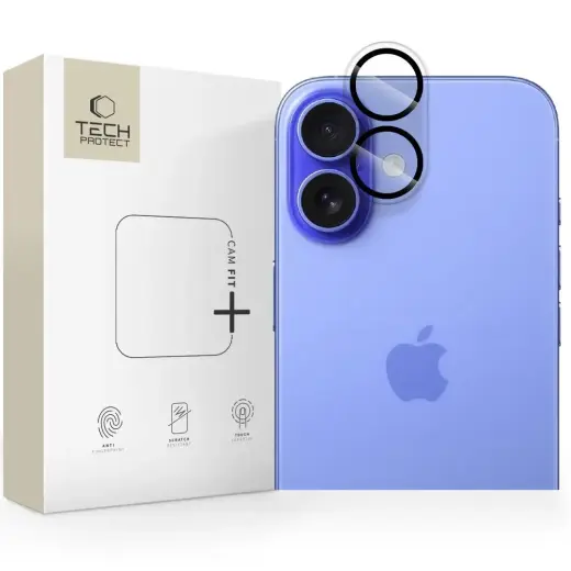 OSŁONA APARATU TECH-PROTECT CAM FIT+ IPHONE 17 CLEAR