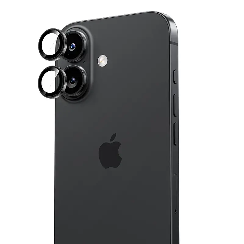 Benks Tempered glass DR Sapphire Lens Protector on camera for Iphone 17 (lens 2 pieces) black