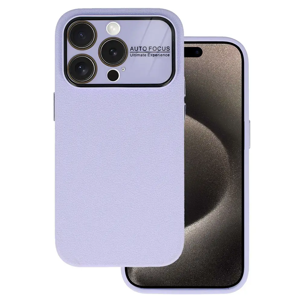 Tel Protect Lichi Soft Case for Iphone 13 Pro light purple