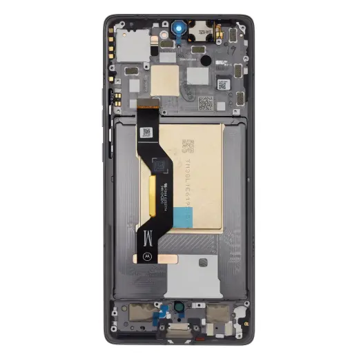 Motorola Edge 50 5G LCD Display + Touch Unit + Front Cover Koala Grey (Service Pack)