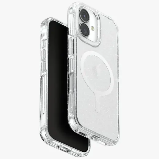 UNIQ LifePro Xtreme phone case with stand and MagSafe support for iPhone 17 transparent