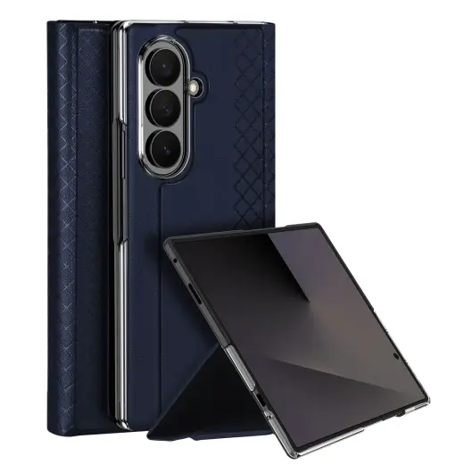 Dux Ducis Bril grāmatveida maciņš telefonam Samsung Galaxy Z Fold 8 (F971) zils
