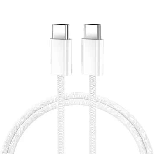 BWOO Woven datu pārraides un uzlādes vads | USB-C uz USB-C | 60W | 2m