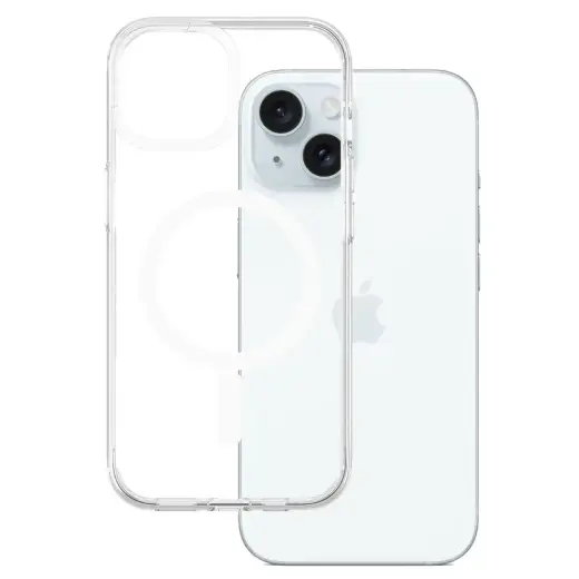 Amazing Thing Minimal telefoni ümbris MagSafe toega iPhone 15 Plus läbipaistev