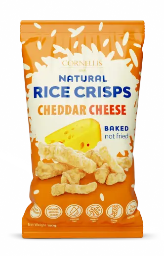 Rīsu uzkoda CORNELLIS 1888, ar čedara siera garšu, 150g