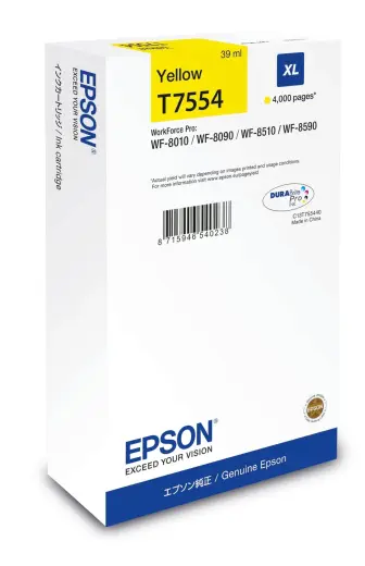 Tintes kārtridžs Epson T7554 XL C13T75544N dzeltens