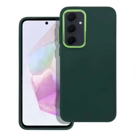 Frame telefono dėklas Samsung Galaxy A35 (A356) žalias