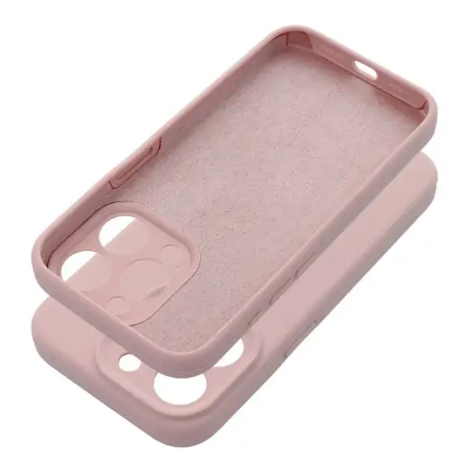 Silicone 2mm telefono dėklas iPhone 16 Pro Max rožinis